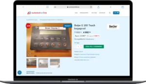 Hemsida till företag - automationline e-handel 1
